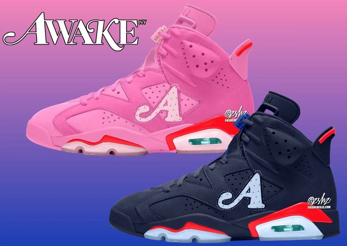 Awake NY x Air Jordan 6 2-Pack (Playful Pink IQ5706-600 / Midnight Navy IQ5706-400)