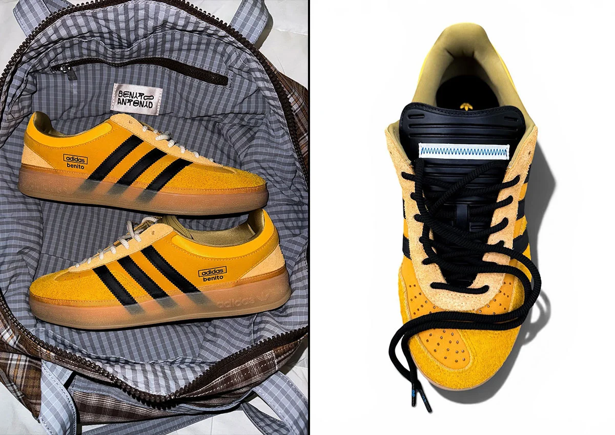 Bad Bunny x adidas Gazelle Indoor "Solar Gold" (KI2592)