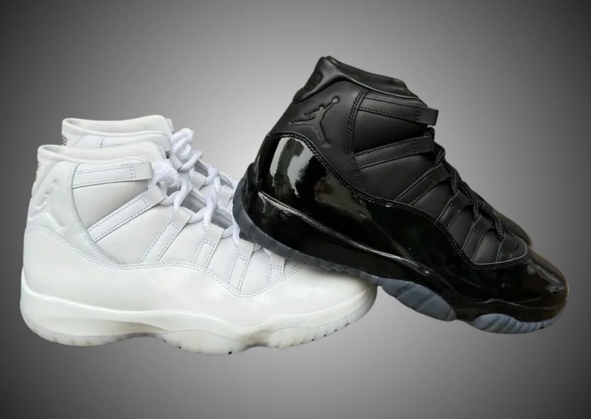 COMME des GARÇONS HOMME PLUS x Air Jordan 11 (Black IV7639-001 / White IV7639-100)